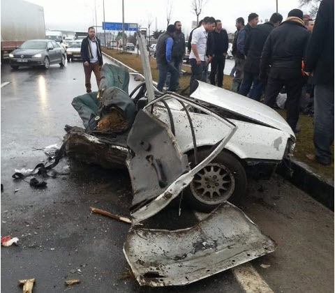 Gaziantepte meydana gelen trafik kazasın  Kaza 09.02.2015 tarihinde  11:30 